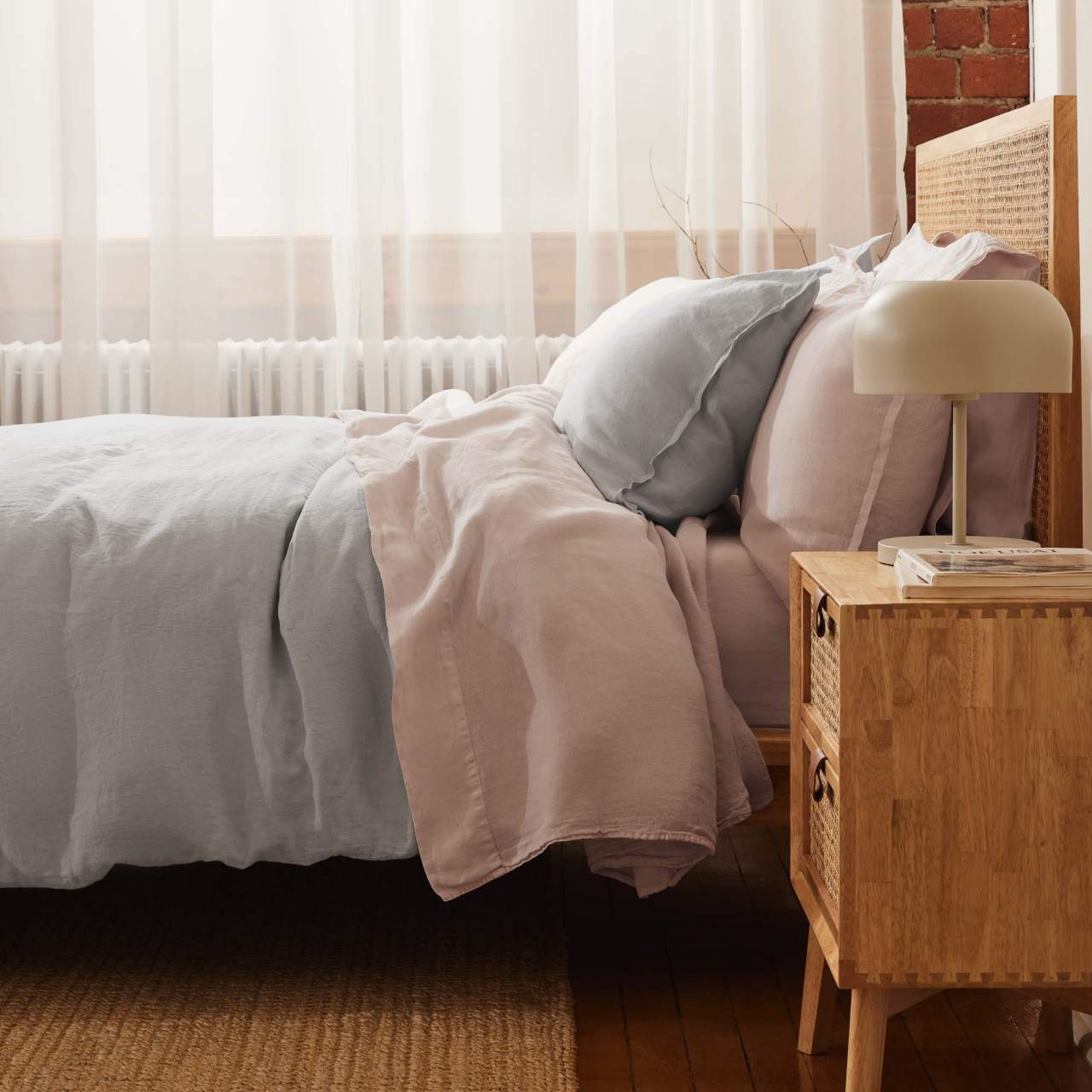 Rest & Home™ Ensemble de drap en lin 100% européen